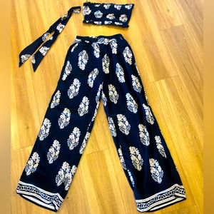 Dress Day on Island Time 2 Piece from Bella and Bloom in Navy/White Size S NWT!